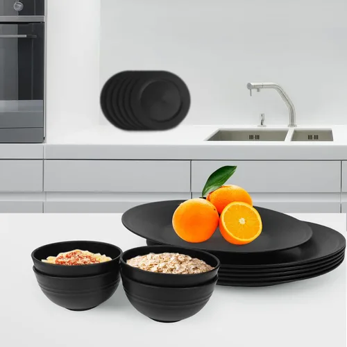 Vista 7 de Juego de 4 boles de 680 g/24 oz de paja de trigo para cereales, livianos, irrompibles, para fideos, fruta, sopa y arroz, aptos para lavavajillas
