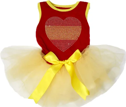 Vista 18 de petitebella cachorro perro ropa nacional corazón tema mascota vestido, XS, Australia