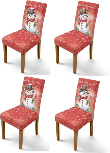 Vista 45 de Rnyleeg Juego de 1 fundas para sillas de comedor de Navidad, fundas para sillas de comedor, diseño étnico, diseño étnico, suave, lavable, para Arco