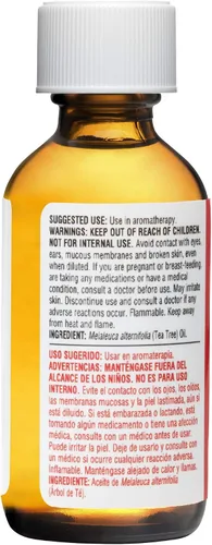 Vista 4 de De La Cruz Aceite esencial de árbol de té 100% puro, aceite esencial de árbol de té destilado al vapor para aromaterapia, 1 onza líquida (3 botellas)