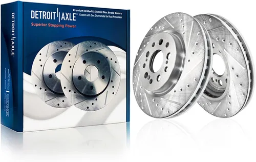 Vista 39 de Detroit Axle - Rotores de freno para Toyota Avalon 2020-2021 Camry 2020-2024, repuesto de rotores de freno de disco perforados y ranurados: rotor