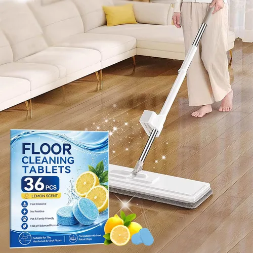 Vista 4 de 24 tabletas limpiadoras de suelos duros, solución de limpieza profunda para trapear, cápsulas de limpieza solubles para azulejos, vinilo, madera