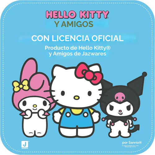 Vista 6 de Hello Kitty y amigos - Peluche durmiente Kuromi de 18 pulgadas