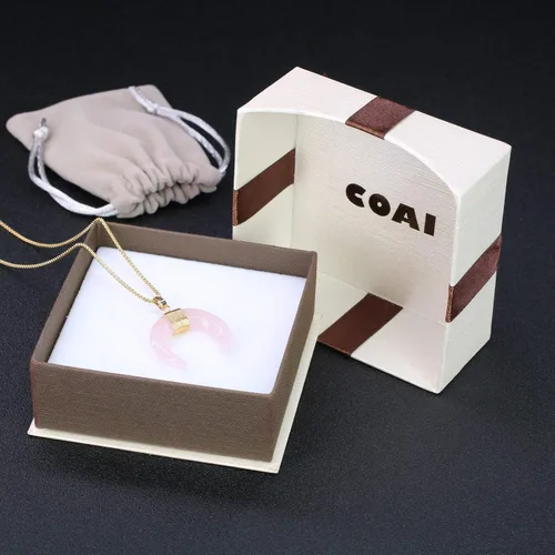 Vista 7 de COAI Collar de luna de cristal curativo para mujer Piedra Ágata