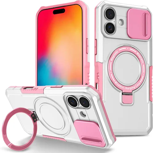 Vista 80 de Funda magnética para iPhone 11, soporte de anillo con ventana corrediza, funda protectora mate a prueba de golpes para iPhone 11 6.1, fundas