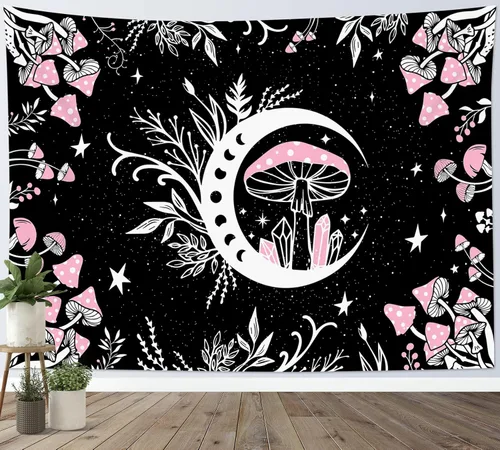 Vista 31 de LB Tapiz de bandera estadounidense de girasoles, tapiz con cita inspiradora, tapiz para colgar en la pared, tapiz floral negro y amarillo, tapices