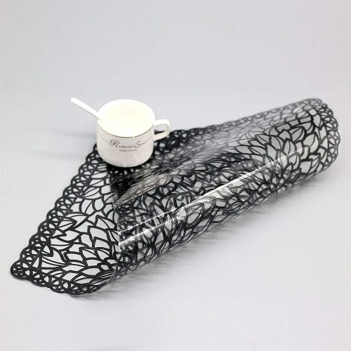 Vista 2 de juego de 6 manteles individuales impermeables para mesa de comedor, lavables con un paño