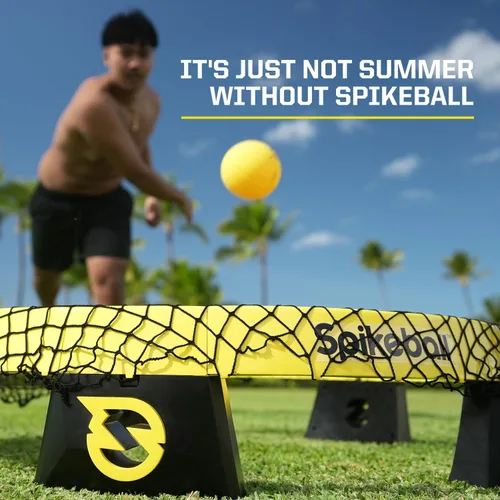 Vista 2 de Spikeball Titan Game Set - Marco más fuerte y estabilidad mejorada, incluye 1 pelota Pro y 1 pelota Atlas, lista para competición, portátil
