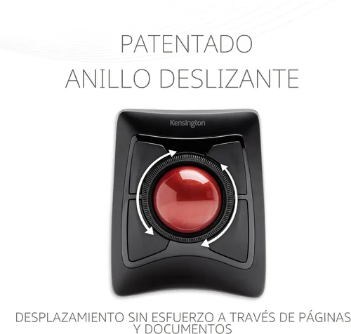 Vista 4 de Kensington Expert Wireless Trackball Mouse (K72359WW) Negro, 3.5" x 6.1" x 8