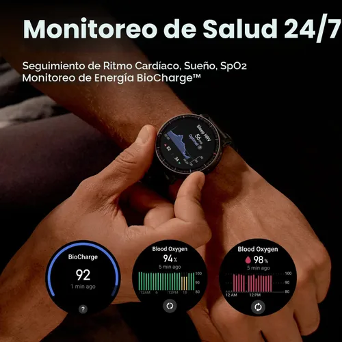 Vista 6 de Amazfit Reloj inteligente Active Max, pantalla AMOLED de 1.5", GPS, iOS