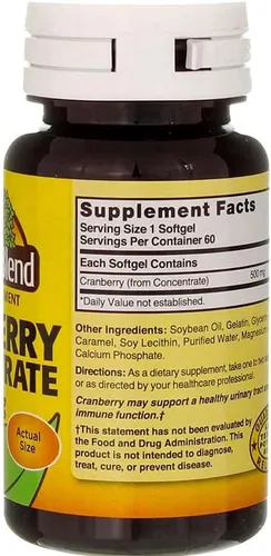 Vista 4 de Nature's Blend Concentrado de Arándano 500 mg 60 Sgels