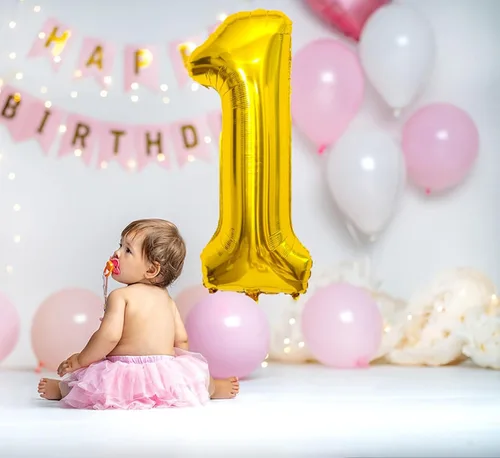 Vista 4 de Globo dorado grande de 40 pulgadas con letras del alfabeto de Mylar de aluminio de helio, globos de número grande para cumpleaños, aniversario
