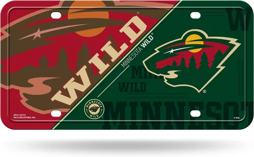 Vista 27 de Rico Industries NHL Hockey Split Metal Auto Tag 6" x 12" - Great for Truck/Car/SUV