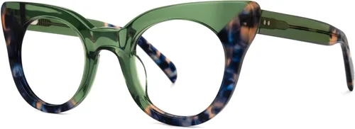Vista 2 de Zeelool Gafas elegantes con bloqueo de luz azul ojo de gato para mujer, 100% UV400, gafas Godwin OA766129