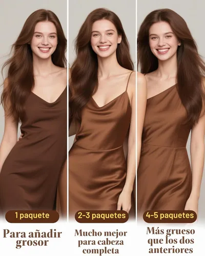 Vista 8 de 【Descuento】Hetto - Extensiones de cabello con cinta adhesiva, 40g, extensiones de cabello humano, color rubio ceniza oscuro degradado a rubio medio