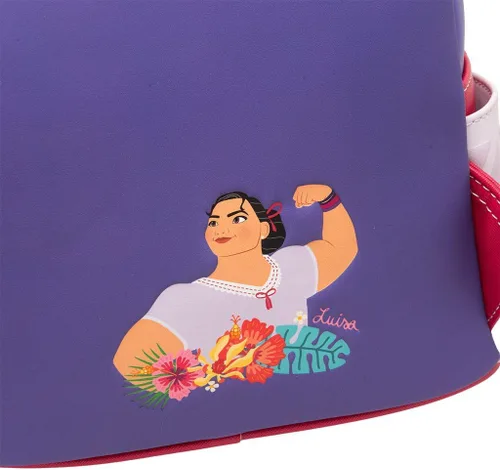 Vista 5 de Loungefly Disney Encanto Luisa Cosplay - Mini mochila para mujer, Varios colores, Wdbk3025