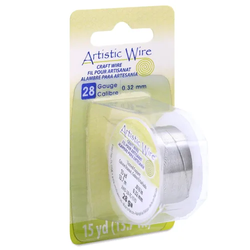 Vista 10 de Artistic Wire, alambre para manualidades de calibre 18, resistente a las manchas, color cobre envejecido en color latón antiguo, 4 yardas