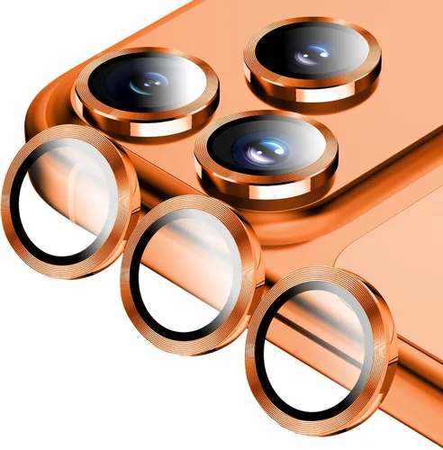 Vista 12 de Jeluse Paquete de 2 protectores de lente de cámara para iPhone 16 Pro Max/iPhone 16 Pro/iPhone 15 Pro Max/iPhone 15 Pro/iPhone 14 Pro Max/iPhone 14