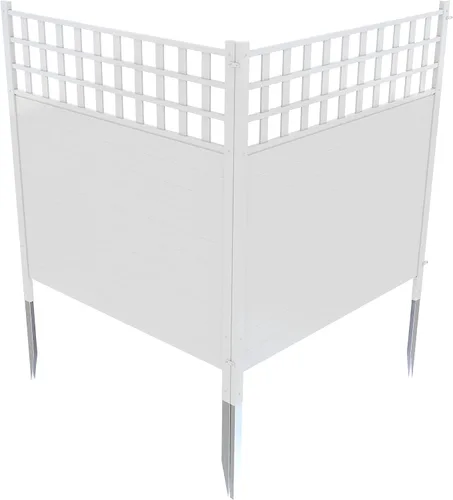Vista 4 de Zippity Outdoor Products ZP19060 - Kit de vinilo Keswick No-Dig, paquete de 2 (44 pulgadas de alto x 42 pulgadas de ancho) pantalla de privacidad