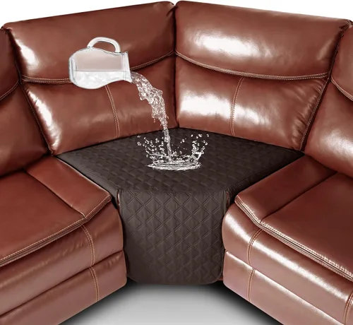 Vista 8 de Ruaozz - Funda impermeable para asiento esquinero, color marrón