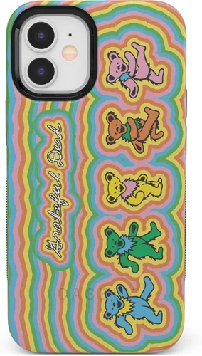 Vista 30 de Casely Funda para iPhone 12/12 Pro Funda de ondas metálicas negras y doradas con cobertura de 360 grados para tu teléfono, recortes precisos