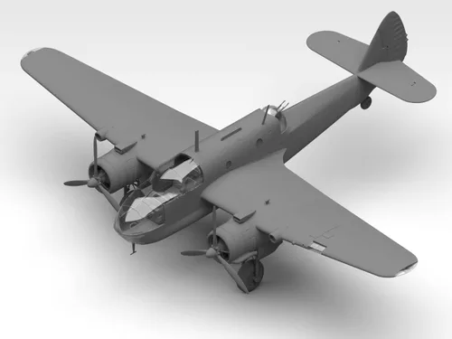 Vista 4 de ICM 48310 - Modelo de avión Bristol Beaufort Mk.I, Plástico Avión Militar Segunda Guerra Mundial Torpedo-Bombardero Británico. - Escala 1:48