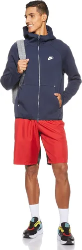 Vista 7 de Nike Sportswear Club - Sudadera con capucha forro de vellón y cierre completo para hombre