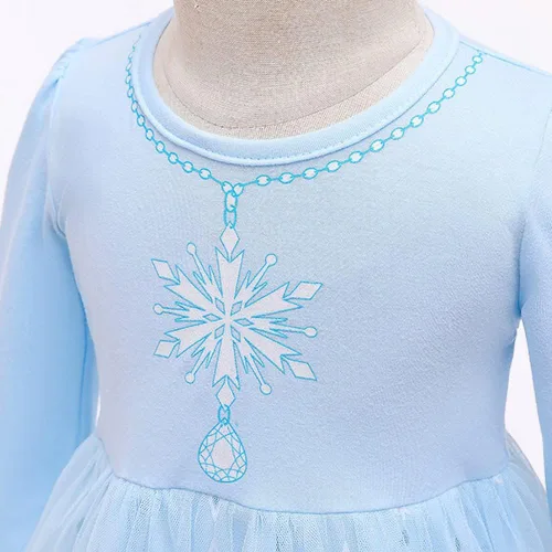 Vista 4 de Vestido de tul de algodón para niña pequeña, de 12 a 6 años, disfraz de Halloween, ropa de princesa, trajes de fiesta de cumpleaños