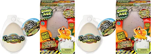 Vista 8 de JA-RU Dino Age - Huevos de dinosaurio gigantes para incubar (1 gigante + 1 original) – Juguetes de cultivo de agua para niños, juguete educativo