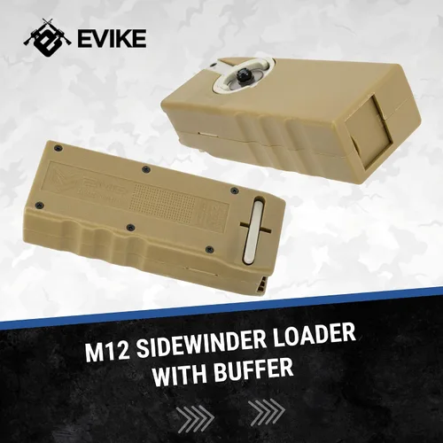 Vista 6 de Evike Airsoft - EMG Odin Innovations M12 Sidewinder - Cargador de velocidad con amortiguador de sonido M12