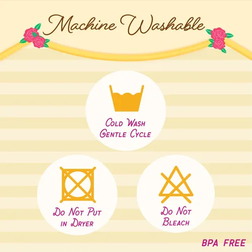 Vista 6 de Preferido de niñas, libro blando para bebés de la princesa Belle de Disney