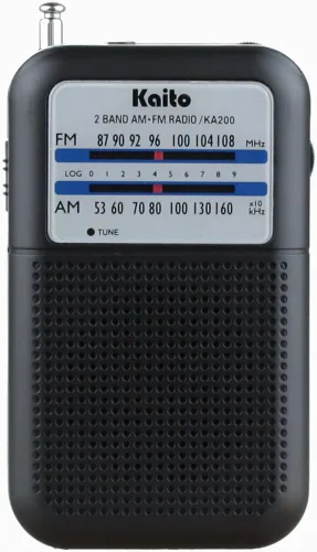 Vista 7 de Kaito KA200 radio de bolsillo AM/FM Gris