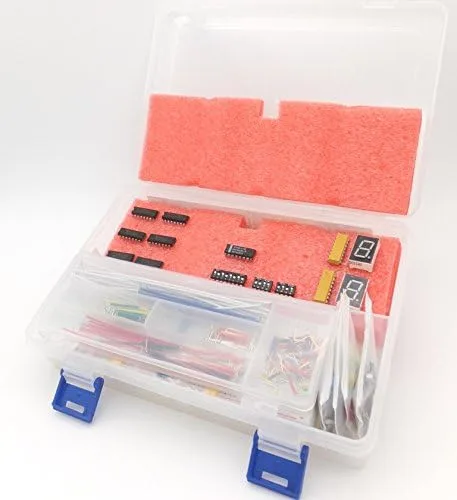 Vista 2 de Kit de inicio de electrónica digital con puertas lógicas y accesorios