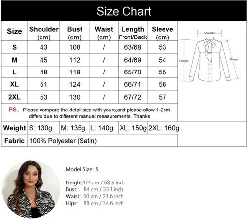 Vista 7 de Blusa elegante de manga larga con botones para mujer, casual, para el trabajo, la oficina