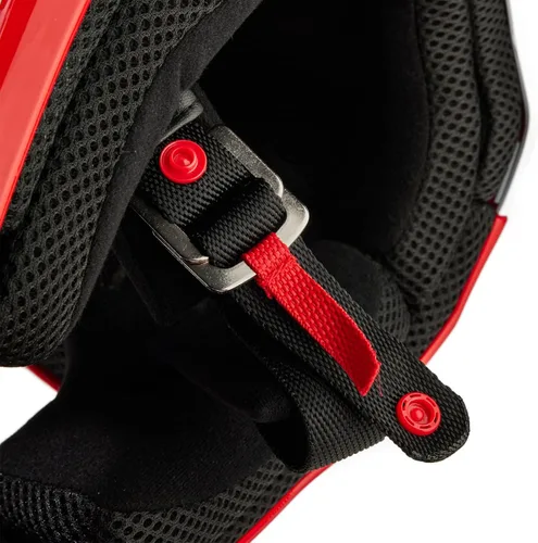 Vista 6 de Fox Racing Casco unisex para motocross V1, rojo fluorescente, XS