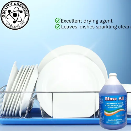 Vista 2 de Rinse All / Aclarador de grado industrial comercial / 1 galón (128 onzas)