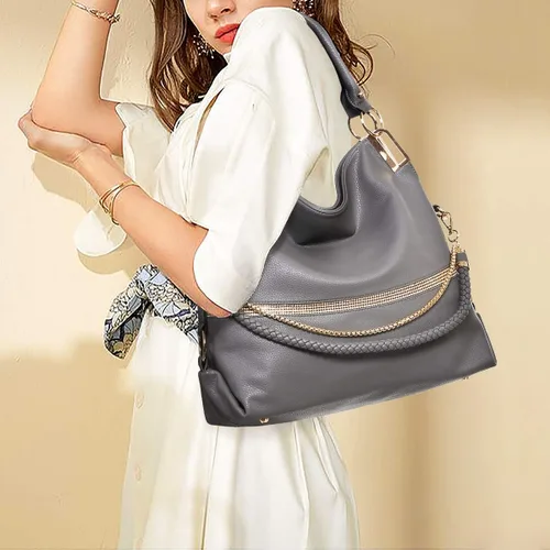 Vista 6 de Dasein Purses for Women Vegan Leather Handbags Rhinestones Hobo Bags Tote Purse Shoulder Bag Ladies Handbag