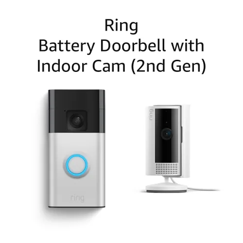 Vista 9 de Nuevo Timbre con cámara inalámbrico Ring con Cámara para interiores Ring de 2.ª generación (Negro)