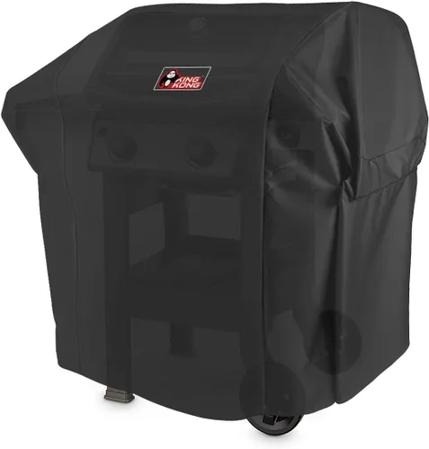 Vista 2 de Kingkong 7138 Premium Grill Cover para parrilla de gas Weber Spirit 200 y Spirit II 200 Series (en comparación con 7138) incluyendo cepillo, pinzas