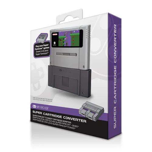 Vista 5 de My Arcade My Arcade Super Cartridge Converter - Super Famicom to SNES Game Cartridge Adapter - Super NES