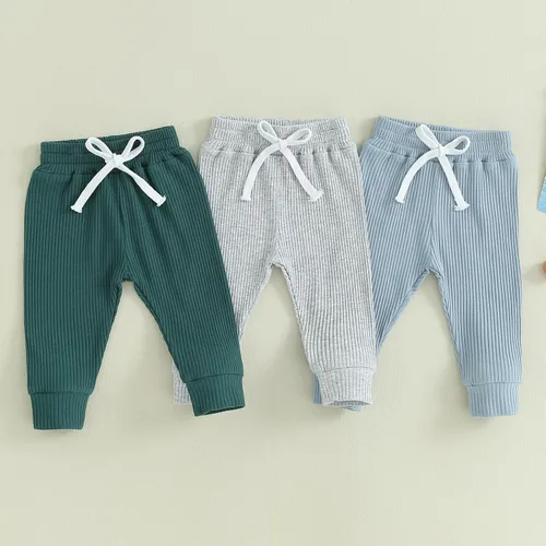 Vista 2 de ZAXARRA Pantalones de bebé para niños, pantalones harén para niños, pantalones deportivos casuales con bolsillo
