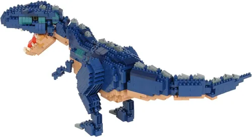 Vista 4 de nanoblock - Dinosaurs - Dinosaurio Deluxe Edition Giganotosaurus, kit de construcción de la serie Advanced Hobby