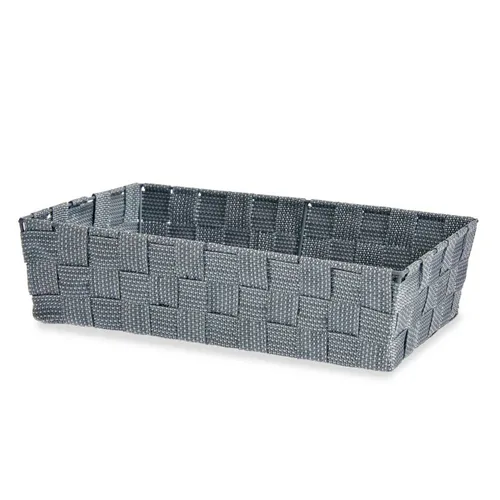 Vista 4 de Cesta Multiusos Kipit Gris Poliéster Tela Trenzada 3,8 L (18 Unidades)