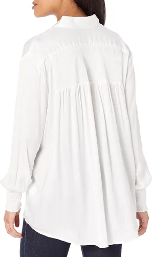Vista 3 de Foxcroft Althea - Blusa de satén de manga larga para mujer
