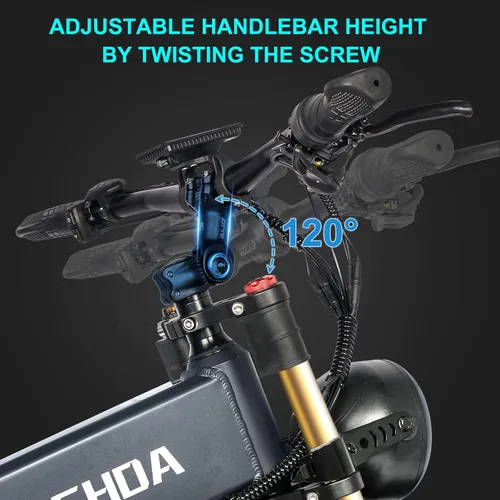 Vista 5 de Electric Bike for Adults 1500W Peak 30 MPH E-Bike 70-140 Mile, 48V 20/40 Ah Removable Battery, 26" Fat Tire Electric Dirt Bike, Full Suspension