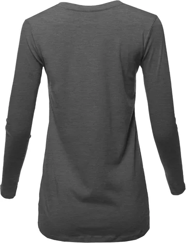 Vista 3 de Camisetas básicas de algodón suave y sólido para mujer