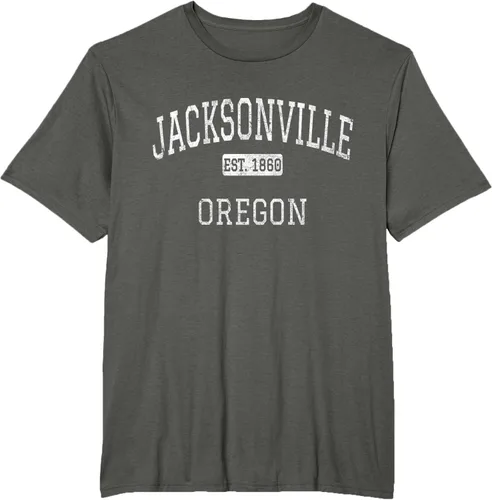 Vista 5 de Jacksonville Oregon OR - Camiseta vintage, Negro