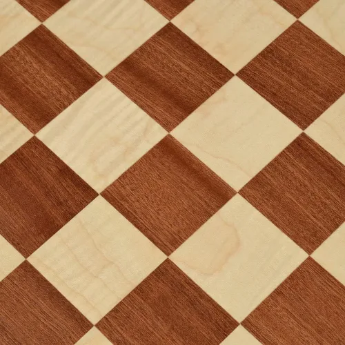 Vista 2 de Tablero de ajedrez de madera para torneo profesional, n.º 4 - incrustaciones (cuadrado de 1.75 pulgadas, notación)