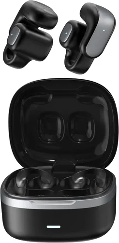 Vista 10 de Auriculares inalámbricos con clip de oreja abierta, Bluetooth 5.4, con clip, reducción de ruido de llamadas ENC, comodidad ligera, ajuste estable