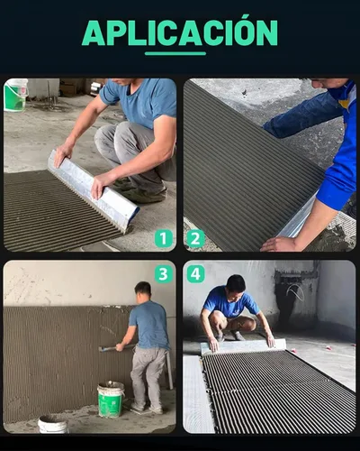 Vista 6 de Tile Tools - Paleta grande de azulejos de 24 pulgadas con muesca cuadrada de 2/5" x 2/5", esparcidor de adhesivo para azulejos, perfecta